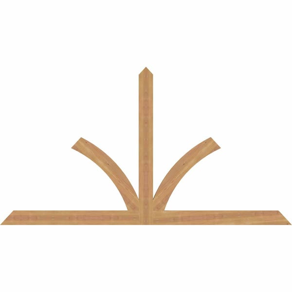 Ekena Millwork Richland Timber Gable Bracket, Western Red Cedar, 72"W x 39"H x 1 1/2"D x 3 1/2"F, 13/12 Pitch GBW072X39X0204RIC00SWR - main